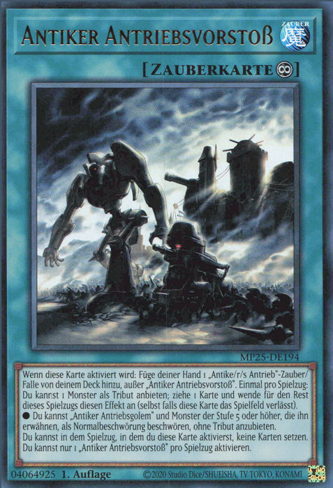 Antiker Antriebsvorstoß MP25-DE194 Ultra Rare Deutsch