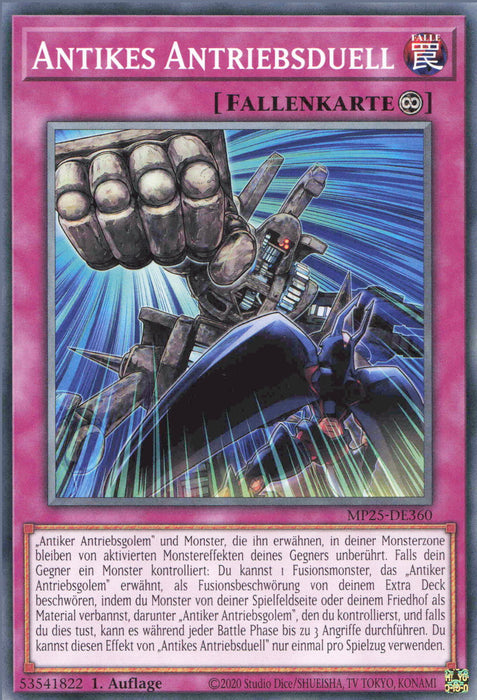 Antikes Antriebsduell MP25-DE360 Common Deutsch