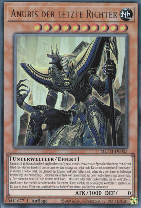 Anubis der letzte Richter MZTM-DE003 Ultra Rare Deutsch