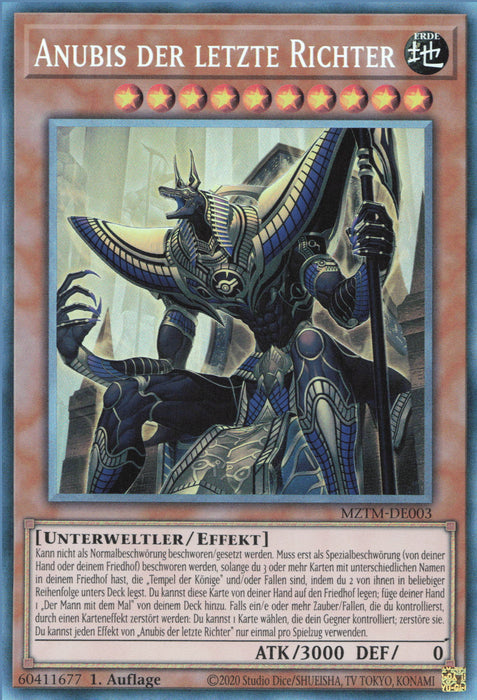 Anubis der letzte Richter (V.2) MZTM-DE003 Collectors Rare Deutsch