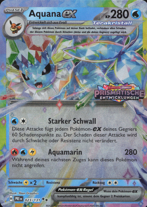 Aquana ex PRE-023 Double Rare Deutsch