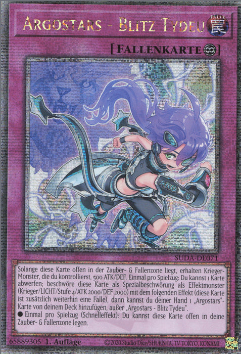 Argostars - Blitz Tydeu (V.2) SUDA-DE071 Quarter Century Secret Rare Deutsch