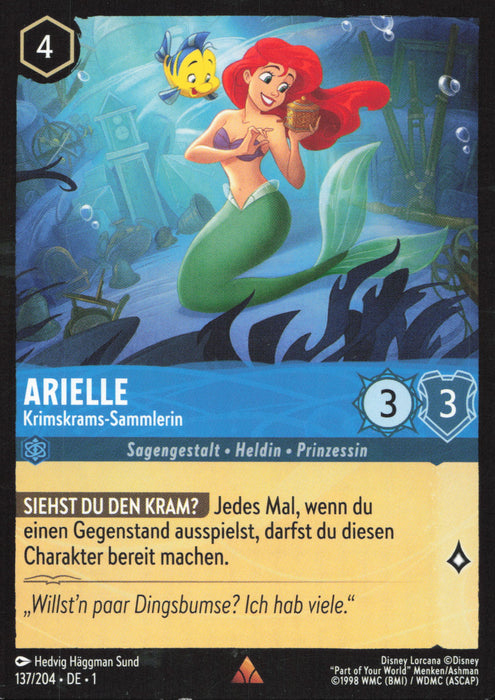 Arielle - Krimskrams-Sammlerin 1TFC-137 Rare Deutsch