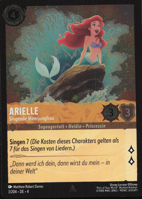 Arielle - Singende Meerjungfrau 4URS-003 Rare Deutsch