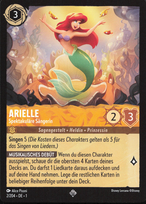 Arielle - Spektakuläre Sängerin 1TFC-002 Super Rare Deutsch