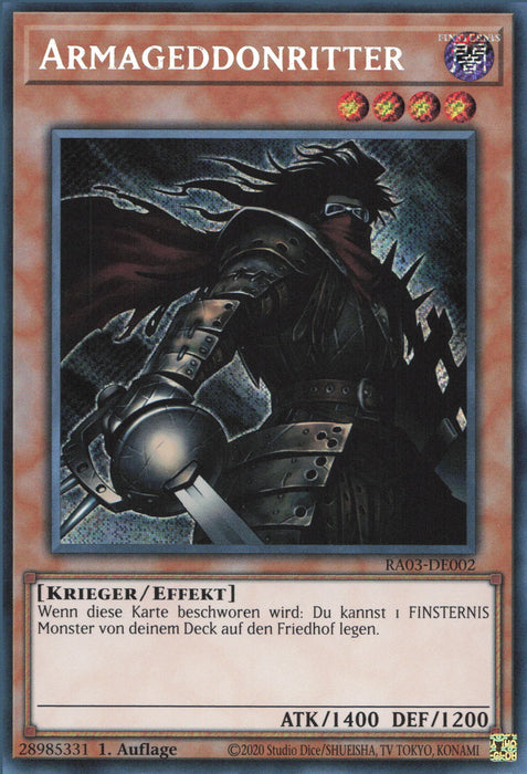 Armageddonritter (V.3) RA03-DE002 Secret Rare Deutsch