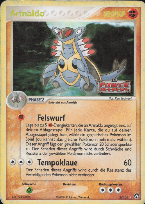 Armaldo PK-3 Holo Rare Deutsch