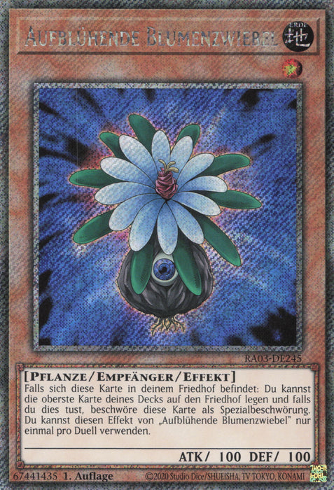 Aufblühende Blumenzwiebel (V.1) RA03-DE245 Platinum Secret Rare Deutsch