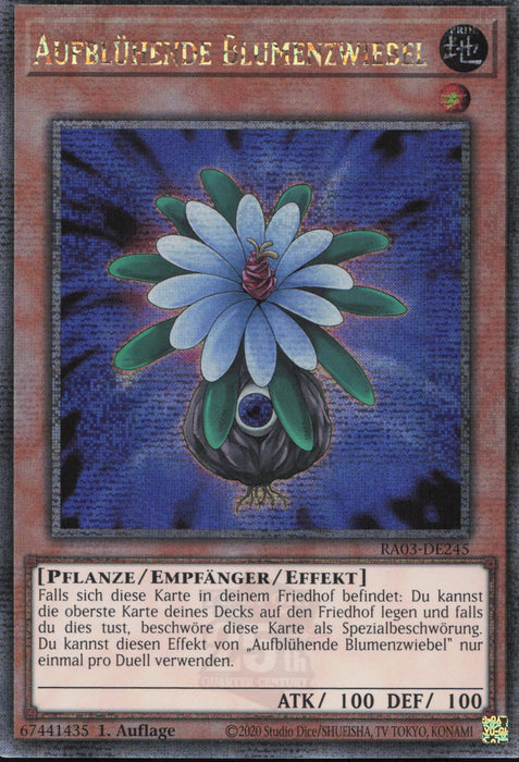 Aufblühende Blumenzwiebel (V.2) RA03-DE245 Quarter Century Secret Rare Deutsch