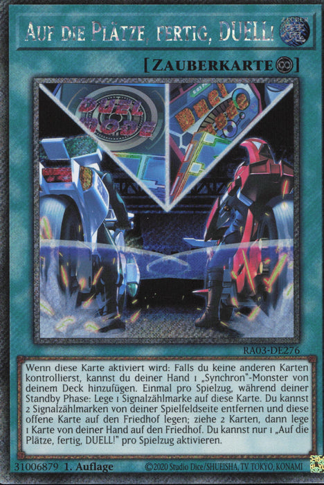 Auf die Plätze, fertig, DUELL! (V.1) RA03-DE276 Platinum Secret Rare Deutsch