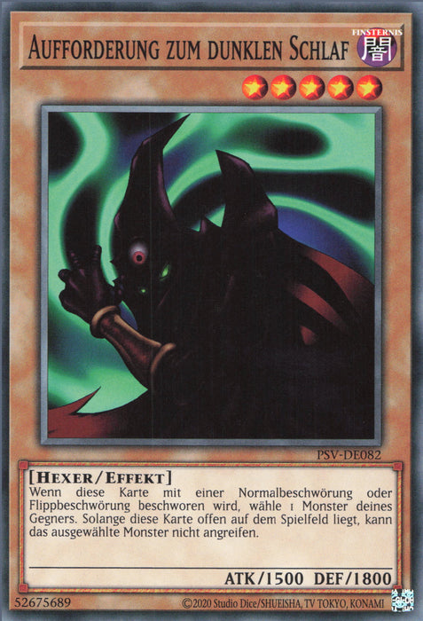 Aufforderung zum dunklen Schlaf PSV-25TH-DE082 Common Deutsch