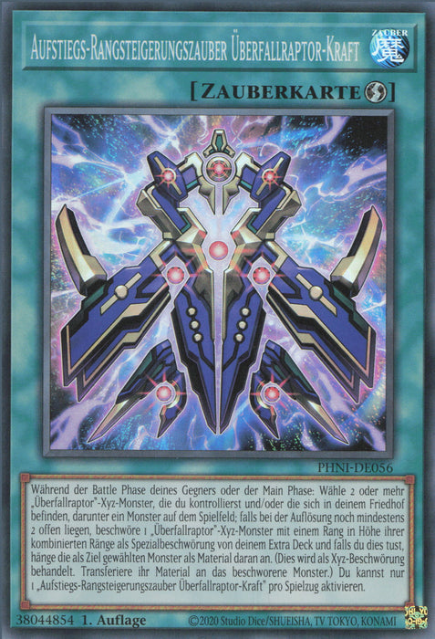 Aufstiegs-Ranksteigerungszauber Überfallraptor-Kraft PHNI-DE056 Super Rare Deutsch