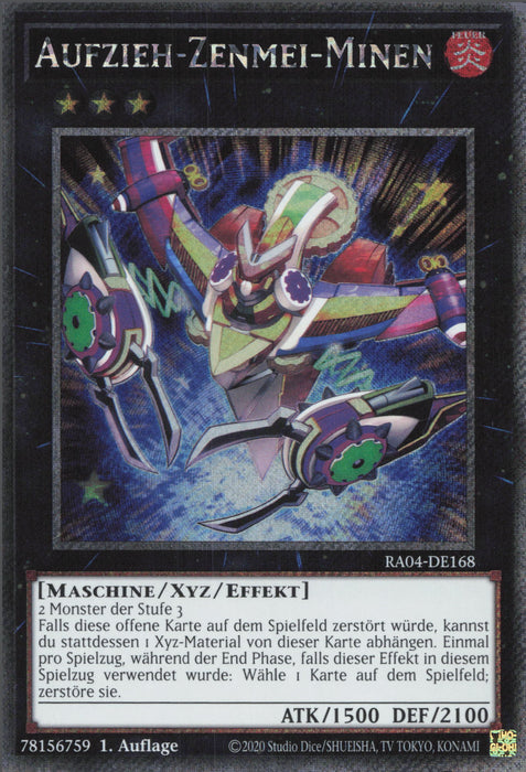 Aufzieh-Zenmei-Minen (V.1) RA04-DE168 Platinum Secret Rare Deutsch