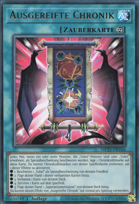Ausgereifte Chronik MP25-DE166 Ultra Rare Deutsch