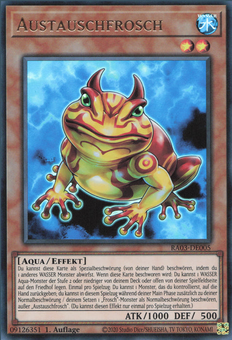 Austauschfrosch (V.2) RA03-DE005 Ultra Rare Deutsch