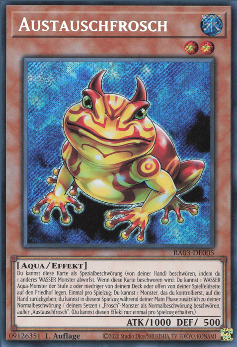 Austauschfrosch (V.3) RA03-DE005 Secret Rare Deutsch