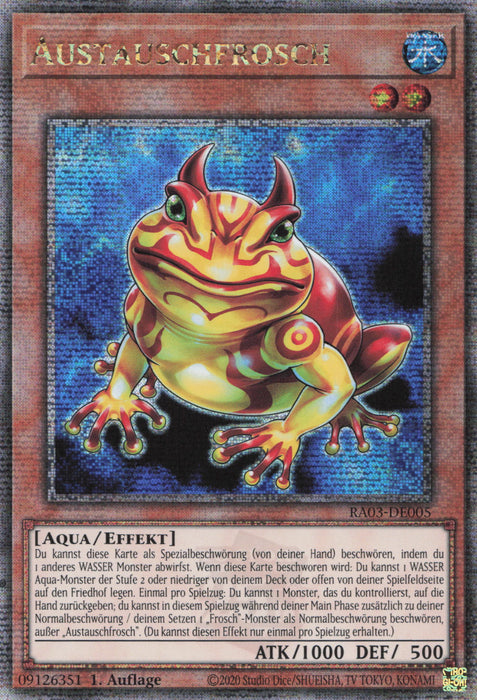 Austauschfrosch (V.5) RA03-DE005 Quarter Century Secret Rare Deutsch