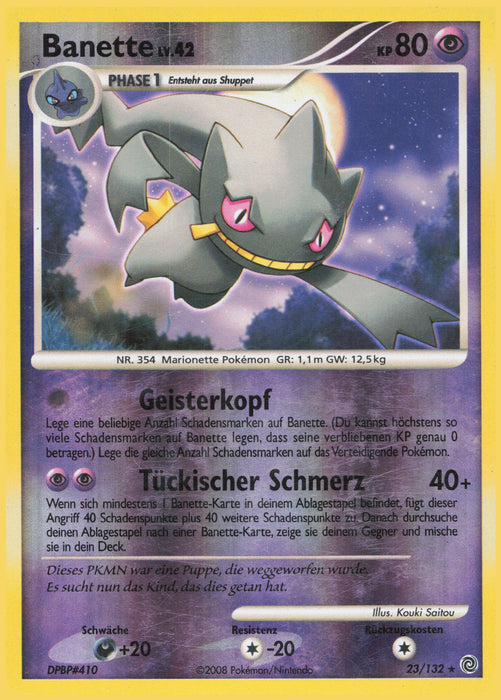 Banette Lv.42 SW-23 Rare Deutsch