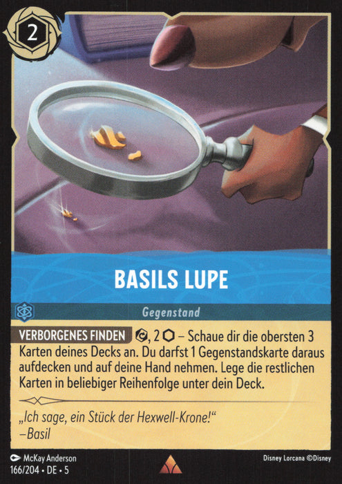 Basils Lupe 5SSK-166 Rare Deutsch