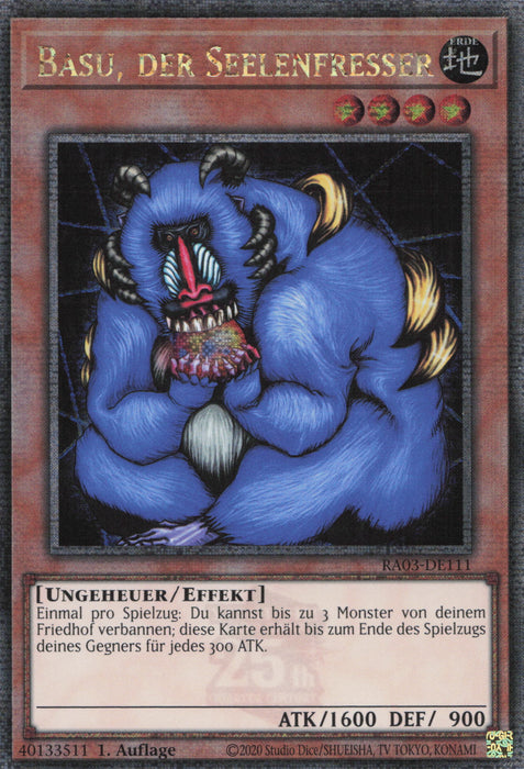 Basu, der Seelenfresser (V.2) RA03-DE111 Quarter Century Secret Rare Deutsch