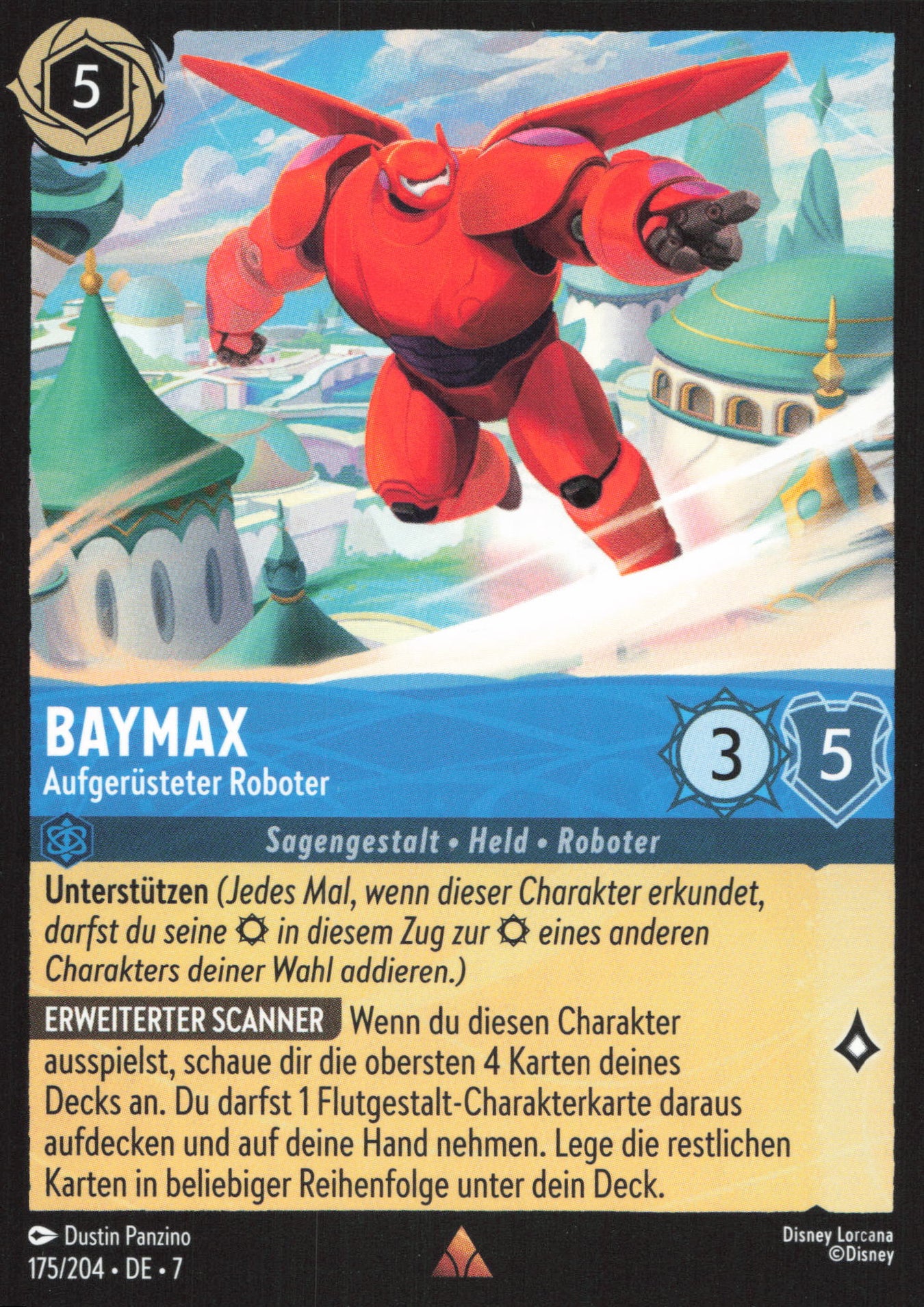 Alle Baymax Charakterkarten in Disney Lorcana