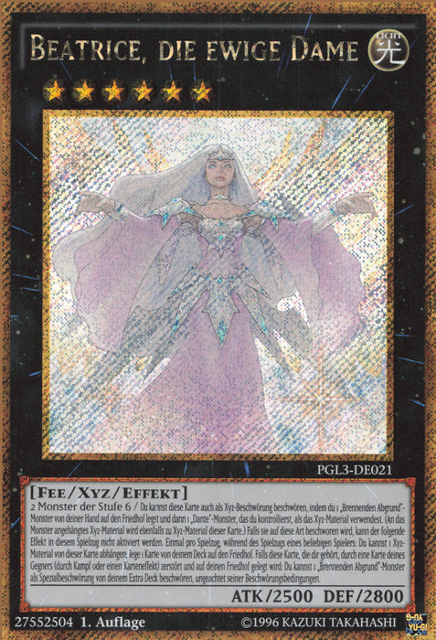 Yugioh Beatrice die ewige Dame PGL3 DE021 Gold Secret Rare