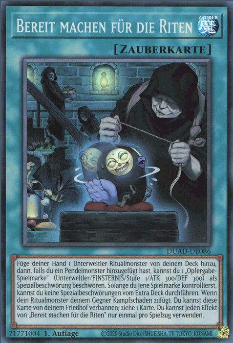 Bereit machen für die Riten DUAD-DE086 Super Rare Deutsch
