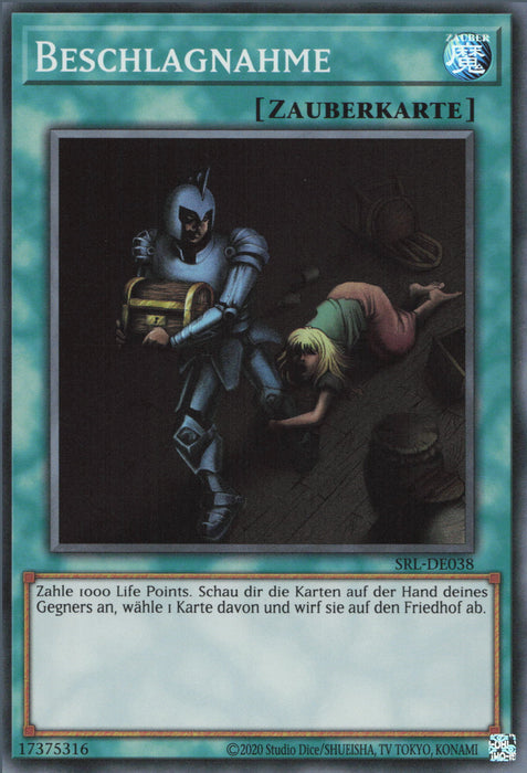 Beschlagnahme SRL-25TH-DE038 Super Rare