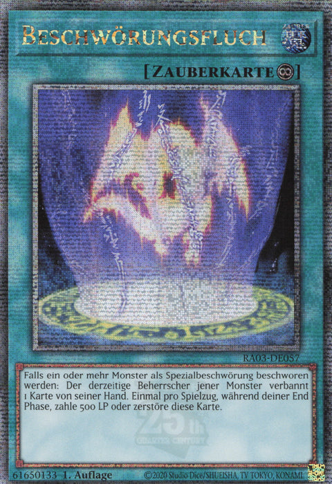 Beschwörungsfluch (V.5) RA03-DE057 Quarter Century Secret Rare Deutsch