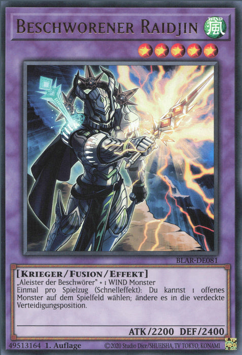 Beschworener Raidjin BLAR-DE081 Ultra Rare