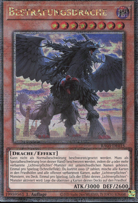 Bestrafungsdrache (V.5) RA03-DE015 Quarter Century Secret Rare Deutsch