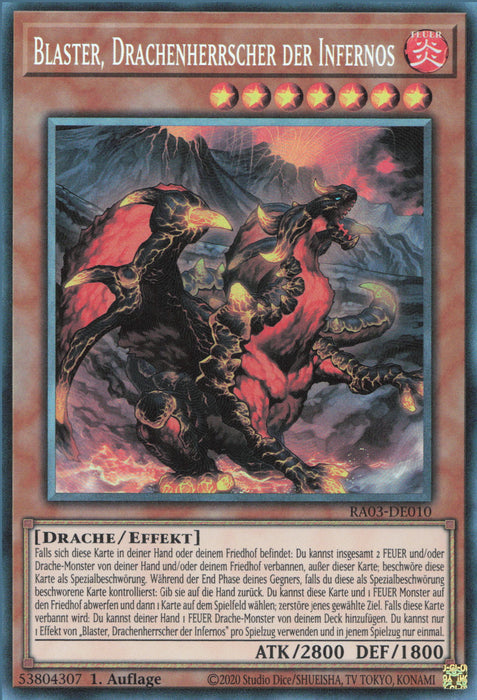 Blaster, Drachenherrscher der Infernos (V.6) RA03-DE010 Collectors Rare Deutsch