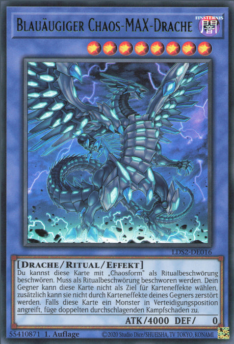 Blauäugiger Chaos-MAX-Drache (V.3) LDS2-DE016 Ultra Rare