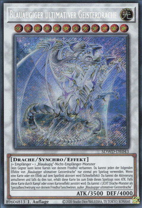 Blauäugiger ultimativer Geisterdrache (V.2) SDWD-DE043 Secret Rare Deutsch