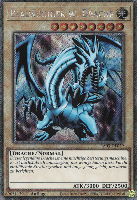 Blauäugiger w. Drache (V.1) RA03-DE079 Platinum Secret Rare Deutsch