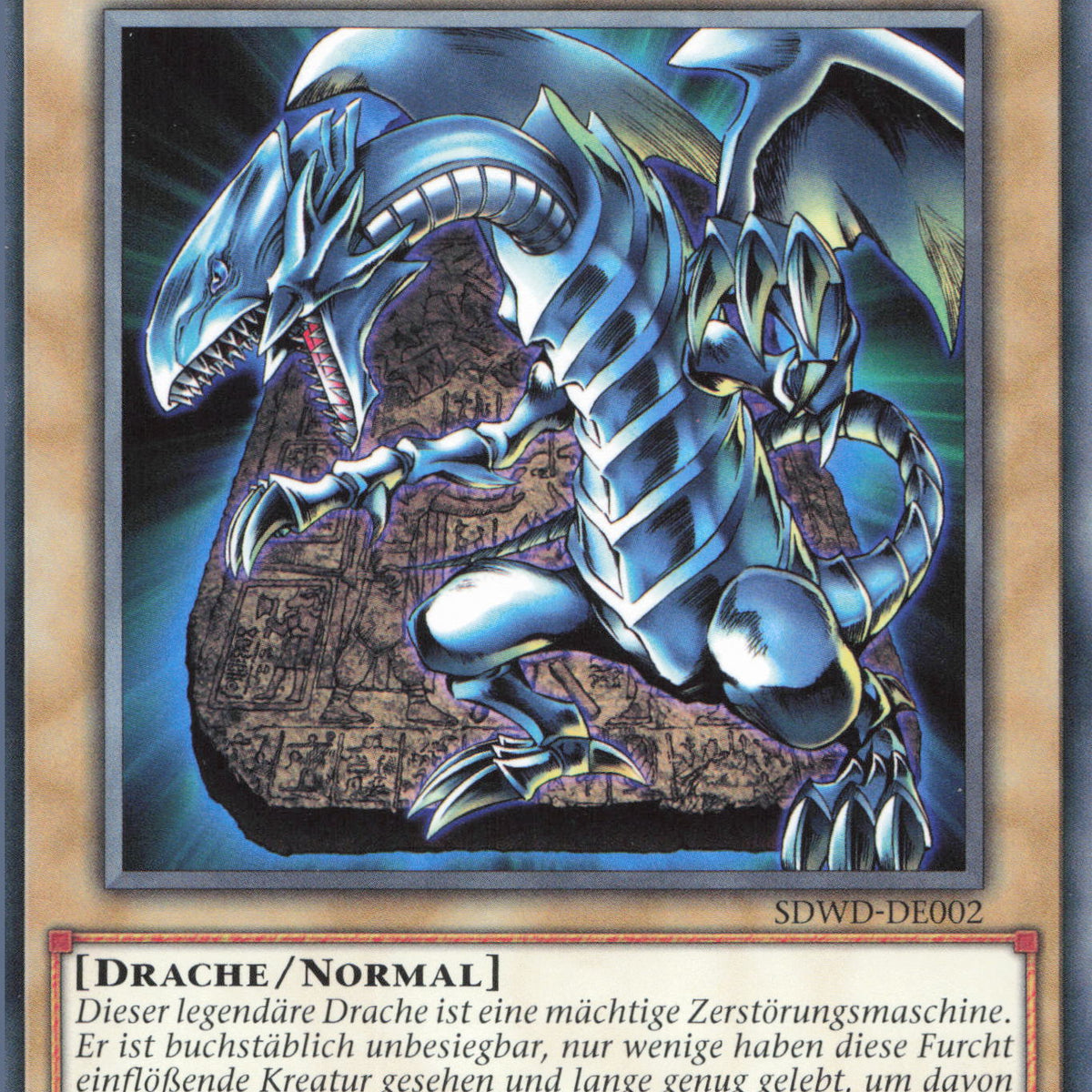 Yugioh Blauäugiger w. Drache (V.2) SDWD-DE002 Common Deutsch