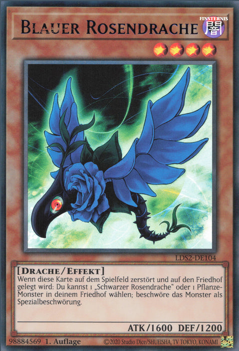 Blauer Rosendrache (V.2) LDS2-DE104 Ultra Rare