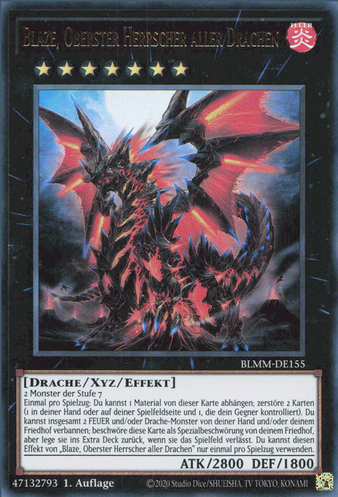 Blaze, Oberster Herrscher aller Drachen BLMM-DE155 Ultra Rare Deutsch