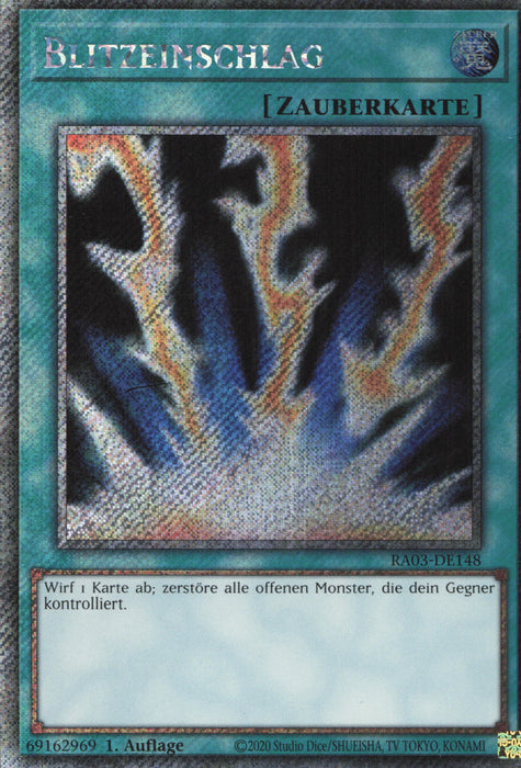 Blitzeinschlag (V.1) RA03-DE148 Platinum Secret Rare Deutsch