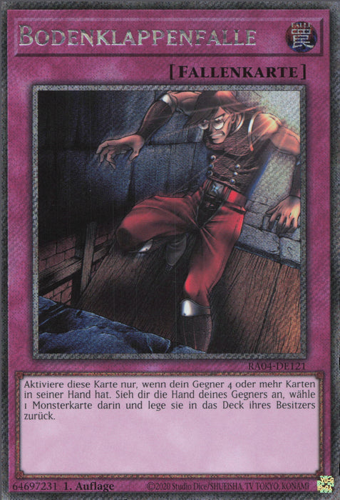 Bodenklappenfalle (V.1) RA04-DE121 Platinum Secret Rare Deutsch