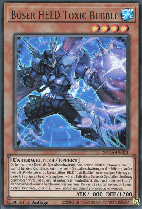 Böser HELD Toxic Bubble (V.1) SUDA-DE001 Ultra Rare Deutsch