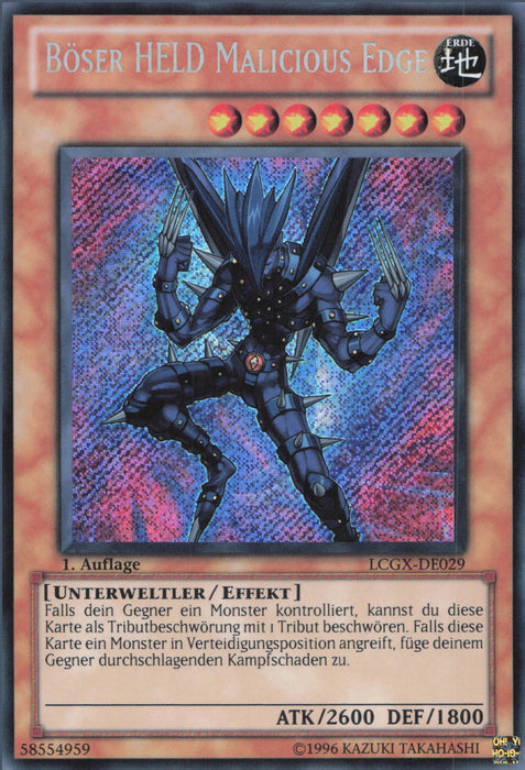 Böser Held Malicious Edge LCGX-DE029 Secret Rare