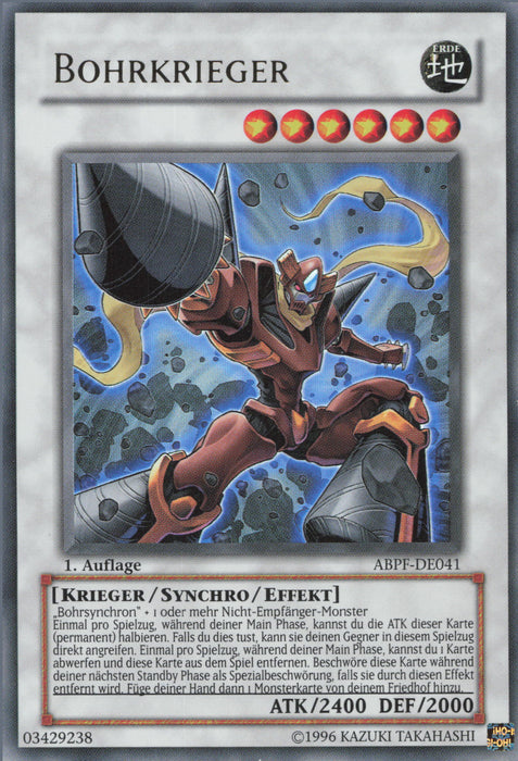 Bohrkrieger (V.1) ABPF-DE041 Ultra Rare Deutsch
