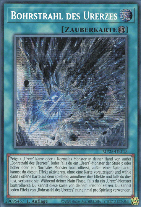 Bohrstrahl des Urerzes MP25-DE115 Secret Rare Deutsch