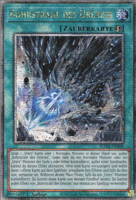 Bohrstrahl des Urerzes (V.2) ROTA-DE060 Quarter Century Secret Rare Deutsch
