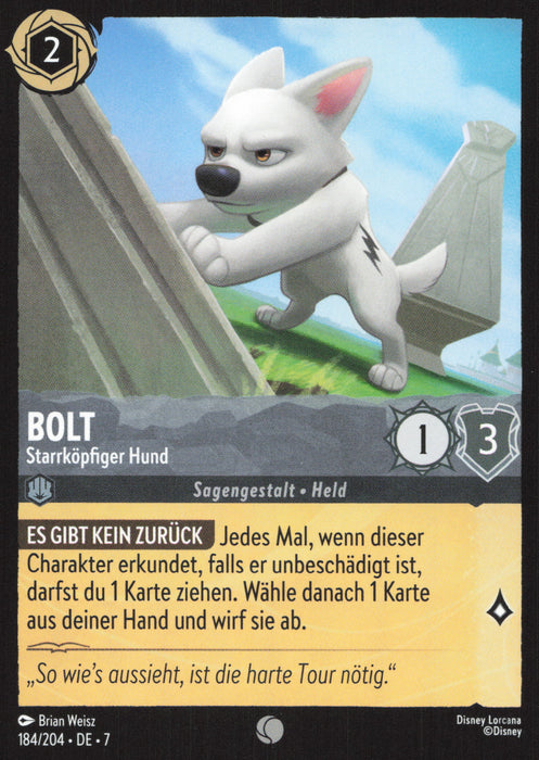 Bolt - Starrköpfiger Hund 7ARI-184 Common Deutsch