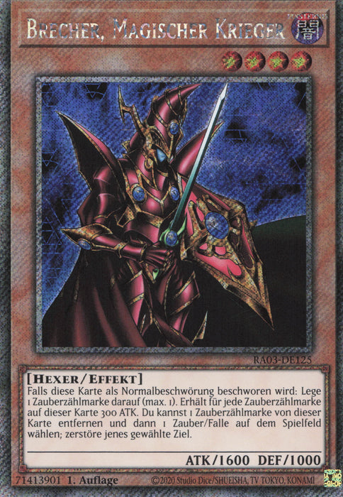 Brecher, Magischer Krieger (V.1) RA03-DE15 Platinum Secret Rare Deutsch