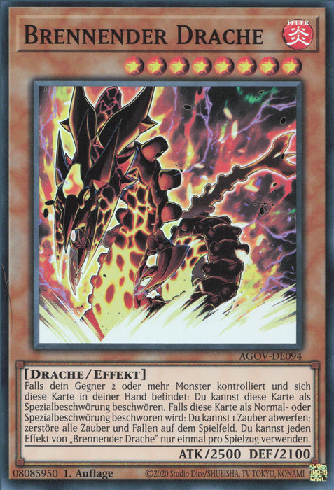Brennender Drache AGOV-DE094 Super Rare