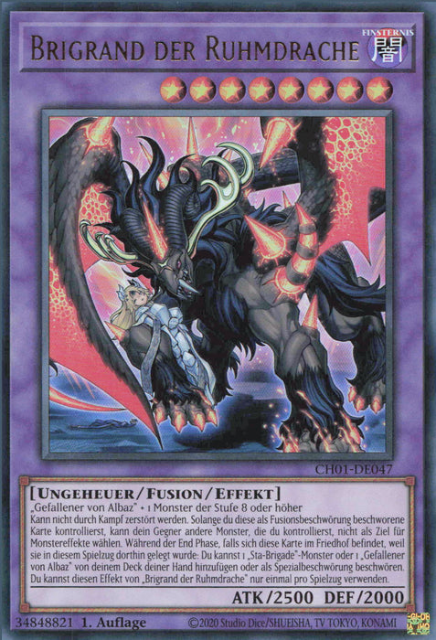 Brigrand der Ruhmdrache CH01-DE047 Ultra Rare Deutsch
