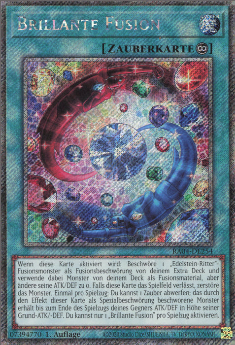 Brillante Fusion (V.1) RA04-DE254 Platinum Secret Rare Deutsch